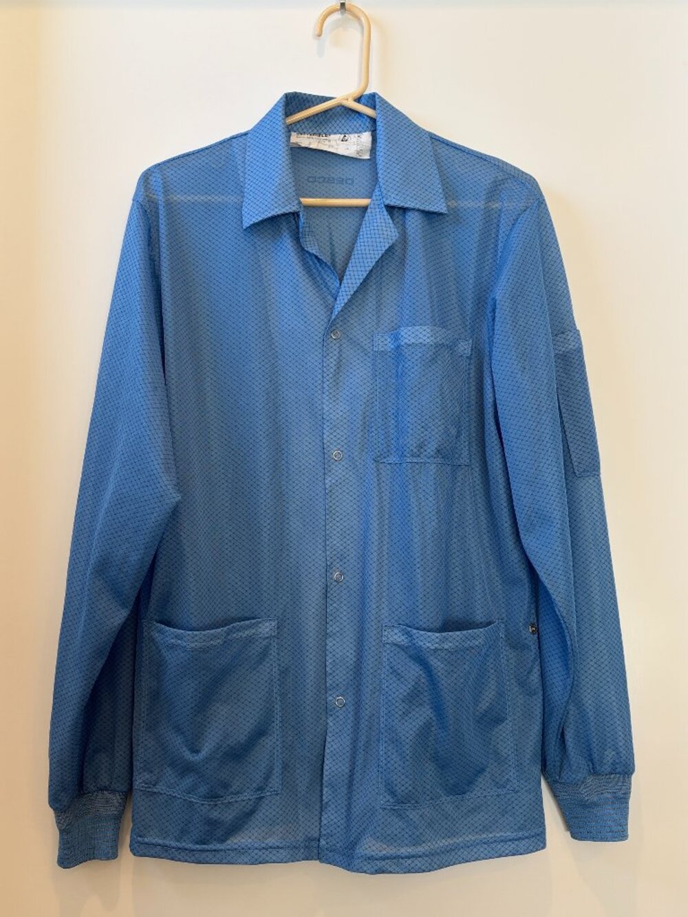Unisex Deco Statshield ESD Smock, Size small in Blue